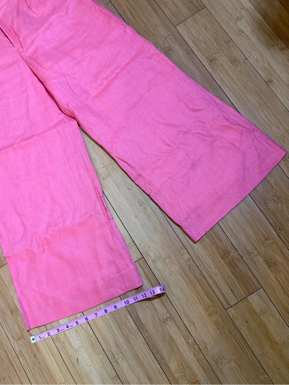 Reformation Tommy Snapdragon Pink Linen Pants Size 6P